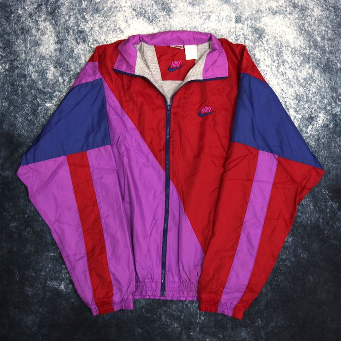 Vintage Red, Purple & Navy Nike Windbreaker Jacket