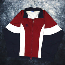 Load image into Gallery viewer, Vintage Red, White &amp; Navy Umbro Windbreaker Jacket | 3XL
