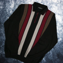 Load image into Gallery viewer, Vintage Striped Miconos 1/4 Zip Collared Jumper | Large
