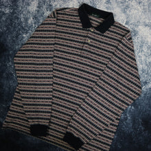 Load image into Gallery viewer, Vintage Striped Bossini Collared Sweatshirt
