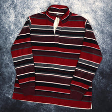 Load image into Gallery viewer, Vintage Striped Cotton Traders Fleece Sweatshirt | Large
