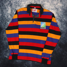 Load image into Gallery viewer, Vintage Striped Cotton Traders Rugby Sweatshirt | Medium
