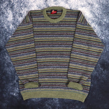 Load image into Gallery viewer, Vintage 90s Striped Grandad Jumper | Large
