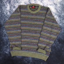 Load image into Gallery viewer, Vintage 90s Striped Grandad Jumper | Large
