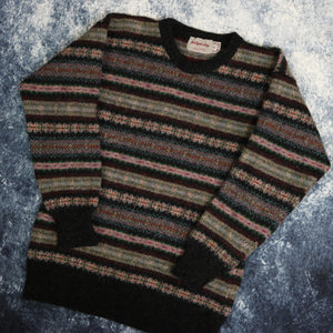 Vintage Striped Michael Ross Grandad Jumper