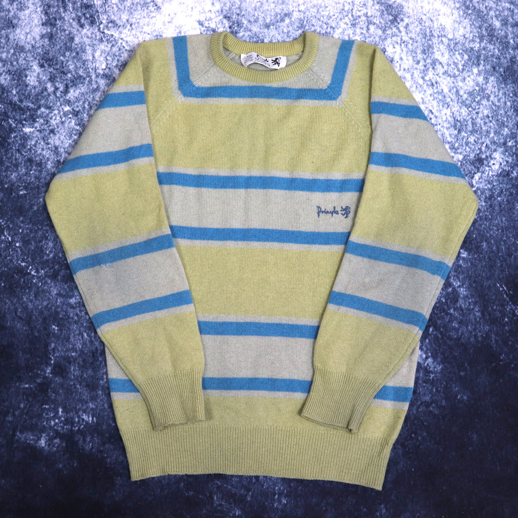 Vintage Striped Pringle Sports Jumper | XS