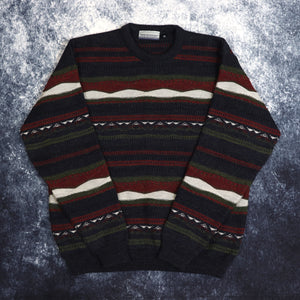 Vintage Striped Tom Hanson Grandad Jumper | Medium