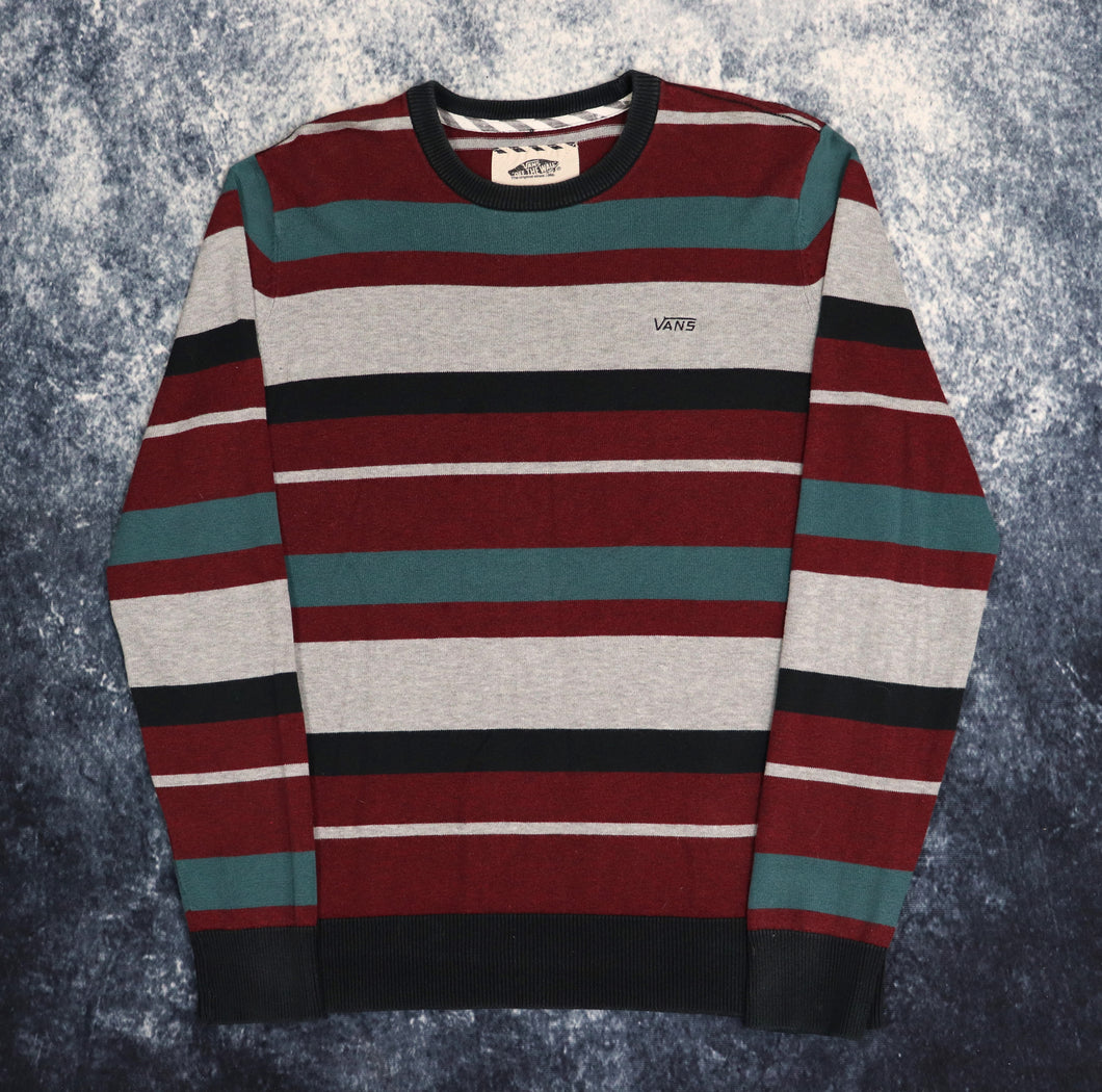 Vintage Stripy Vans Jumper | Small