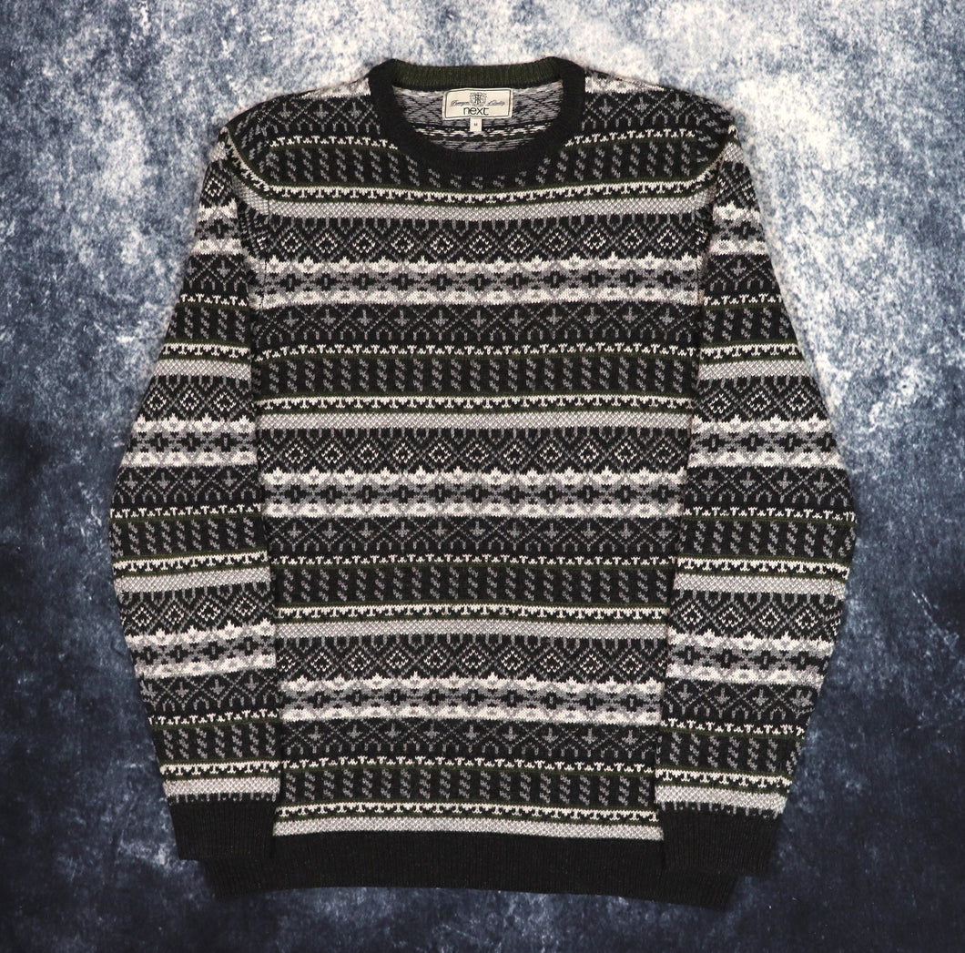 Vintage Style Aztec Grandad Jumper | Medium