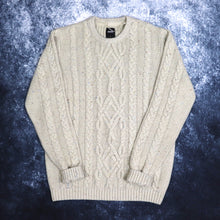 Load image into Gallery viewer, Vintage Style Beige Cable Knit Jumper | Small
