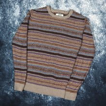 Load image into Gallery viewer, Vintage Style Striped Grandad Jumper | Small
