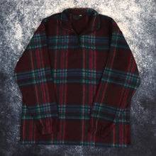 Load image into Gallery viewer, Vintage 90s Tartan 1/4 Zip Fleece Sweatshirt | XXL
