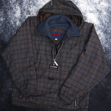 Load image into Gallery viewer, Vintage 90&#39;s Tartan Below Zero Half Zip Hooded Jacket | Large
