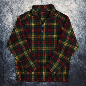 Vintage Tartan 1/4 Zip Sherpa Fleece Sweatshirt