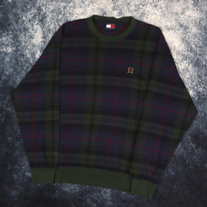 Vintage Tartan Tommy Hilfiger Sweatshirt | Large