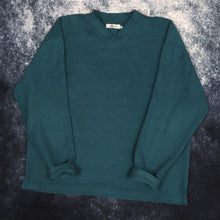 Load image into Gallery viewer, Vintage 90s Teal Fleece Sweatshirt | Large
