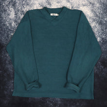 Load image into Gallery viewer, Vintage 90s Teal Fleece Sweatshirt | Large
