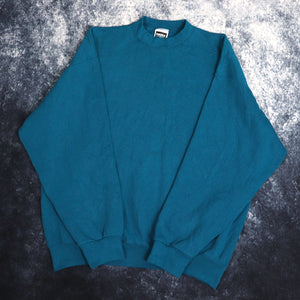 Vintage 90's Teal Tultex Heavyweight Sweatshirt | XL