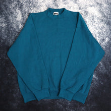 Load image into Gallery viewer, Vintage 90&#39;s Teal Tultex Heavyweight Sweatshirt | XL
