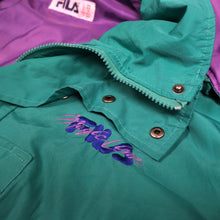 Load image into Gallery viewer, Vintage Teal &amp; Purple Fila Magic Line Gortex Jacket | XXL
