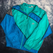 Load image into Gallery viewer, Vintage Turquoise &amp; Blue Nike Windbreaker Jacket
