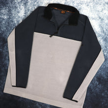 Load image into Gallery viewer, Vintage Two Tone Colour Block 1/4 Zip Fleece Sweatshirt | XXL
