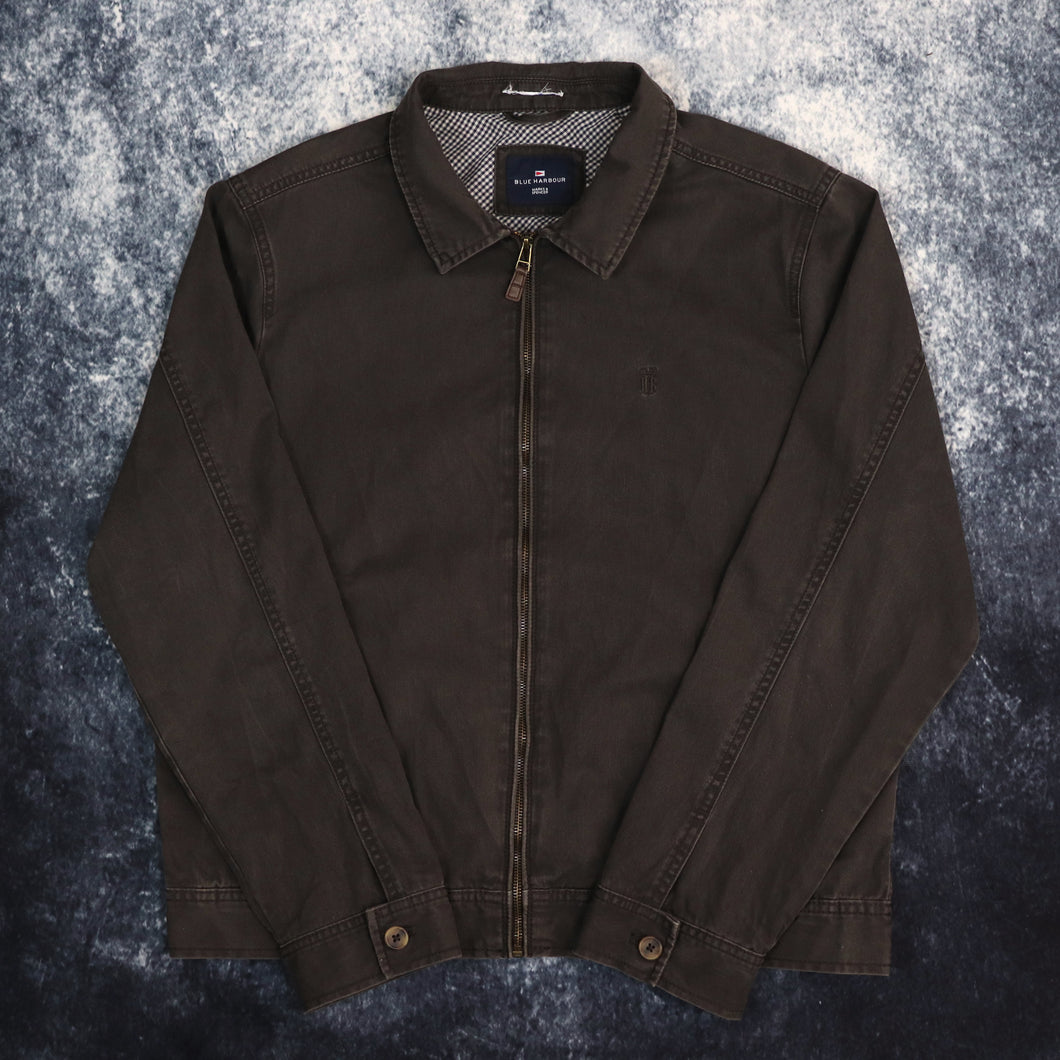 Vintage Wash Black Harrington Jacket | Large
