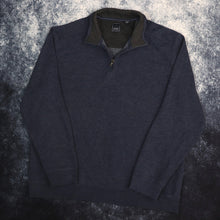 Load image into Gallery viewer, Vintage Wash Navy 1/4 Zip Sweatshirt | XL
