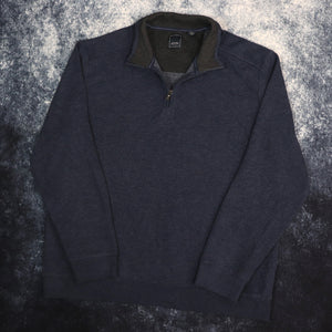 Vintage Wash Navy 1/4 Zip Sweatshirt | XL
