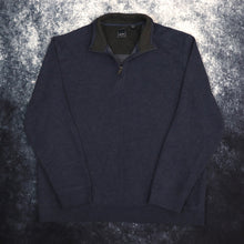 Load image into Gallery viewer, Vintage Wash Navy 1/4 Zip Sweatshirt | XL
