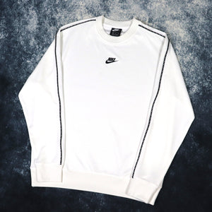 Vintage White Nike Sweatshirt | Large