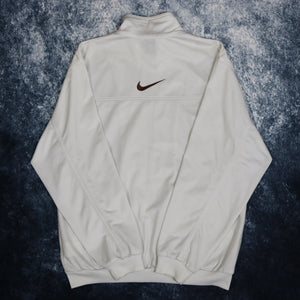 Vintage White Nike Track Jacket | Medium