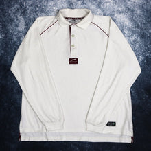 Load image into Gallery viewer, Vintage White Slazenger Long Sleeve Polo T Shirt
