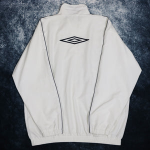 Vintage White Umbro Windbreaker Jacket