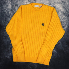 Load image into Gallery viewer, Vintage Yellow Izod Cable Knit Style Jumper | Medium
