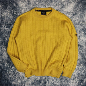 Vintage 90's Yellow Sail Exp Yachting Jumper | Size 8