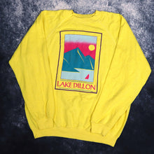 Load image into Gallery viewer, Vintage 90&#39;s Yellow Lake Dillon Sweatshirt | Large
