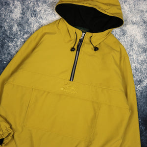 Vintage Yellow 1/4 Zip Hooded Jacket