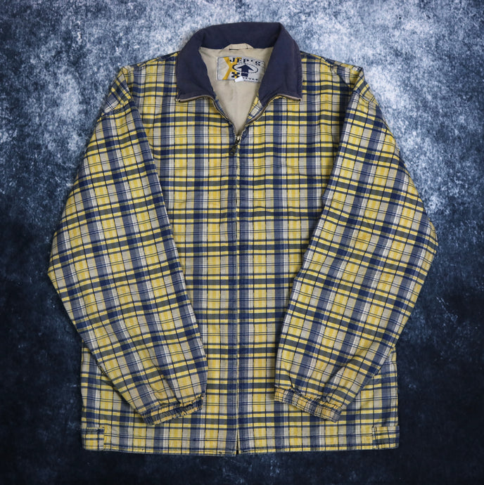 Vintage Yellow, Navy & Grey Jep's Tartan Jacket