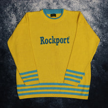 Load image into Gallery viewer, Vintage Yellow &amp; Teal Rockport Jumper

