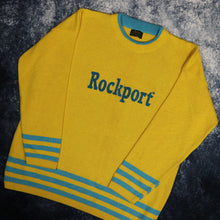 Load image into Gallery viewer, Vintage Yellow &amp; Teal Rockport Jumper
