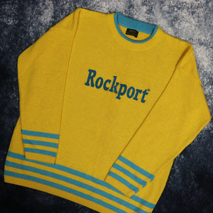Vintage Yellow & Teal Rockport Jumper