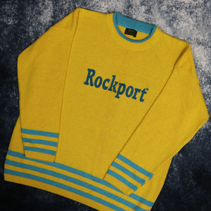 Vintage Yellow & Teal Rockport Jumper