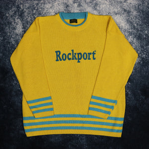 Vintage Yellow & Teal Rockport Jumper