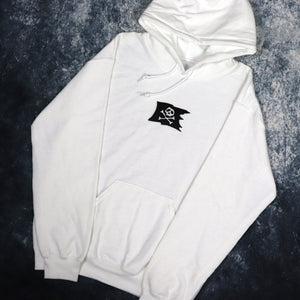 White Skull & Crossbones Pirate Flag Hoodie