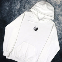 Load image into Gallery viewer, White Small Yin Yang Hoodie
