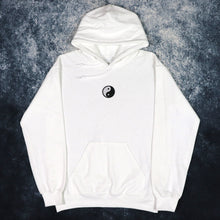 Load image into Gallery viewer, White Small Yin Yang Hoodie

